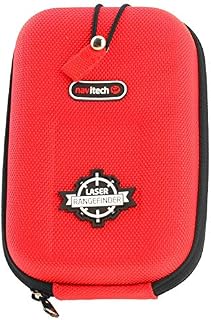 Navitech Red EVA Rangefinder Hard Case/Cover with Carabiner Clip Compatible with The BushnellL