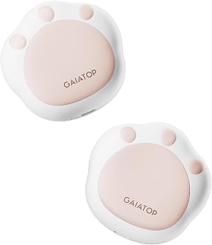 Gaiatop Hand Warmers Rechargeable, 2 Pack Pocket Warmer Cute Cat Paw