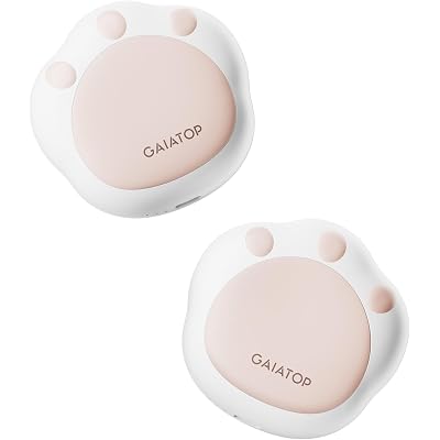 Gaiatop Hand Warmers Rechargeable, 2 Pack Cute Cat Paw Design 3 Levels Magnetic Electric Pocket Heater, Reusable Portable Hot Hands Stocking Stuffers Gifts for Women Men Cat Lover
