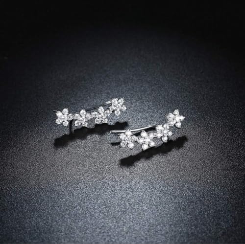 Boucles d'oreilles hoops studs crystal femme bijoux oreilles - 3