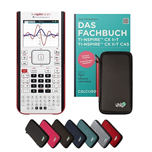 CALCUSO Paquete Estándar Negro con Calculadora Grafica TI Nspire CX II T