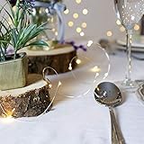 💡 Flexible y Duradero 💡 Las luces de alambre de plata de alta calidad si pueden ser fácilmente dobladas y forman alrededor de las plantas, carteles, muebles y estuches todo lo demás.