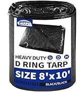 TARPAL Tarp 8x10 Feet Heavy Duty Tarps 14mil D-Ring Waterproof Tarp for Outdoors UV Protection Tr...