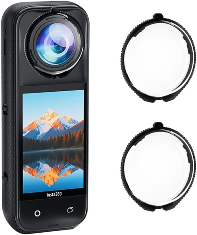 Coyktonty Lens Guard/Lens Protective Cover for Insta360 X5, 9H hardness High transmittance,Waterproof Dustproof (Optical Glass)