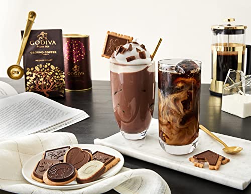 Godiva Chocolatier Medium Roast Ground Coffee, Made With100% Arabica Beans, Caramel Flavor, 10 Ounce Gift Bag #TOP3