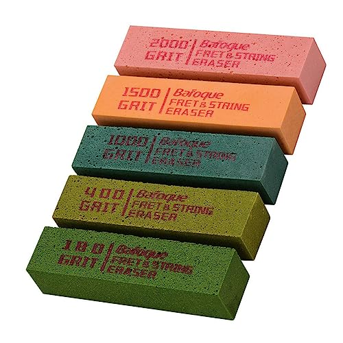 5 peças de borrachas de traste para guitarra, ferramenta de polimento de traste macio, ferramenta de