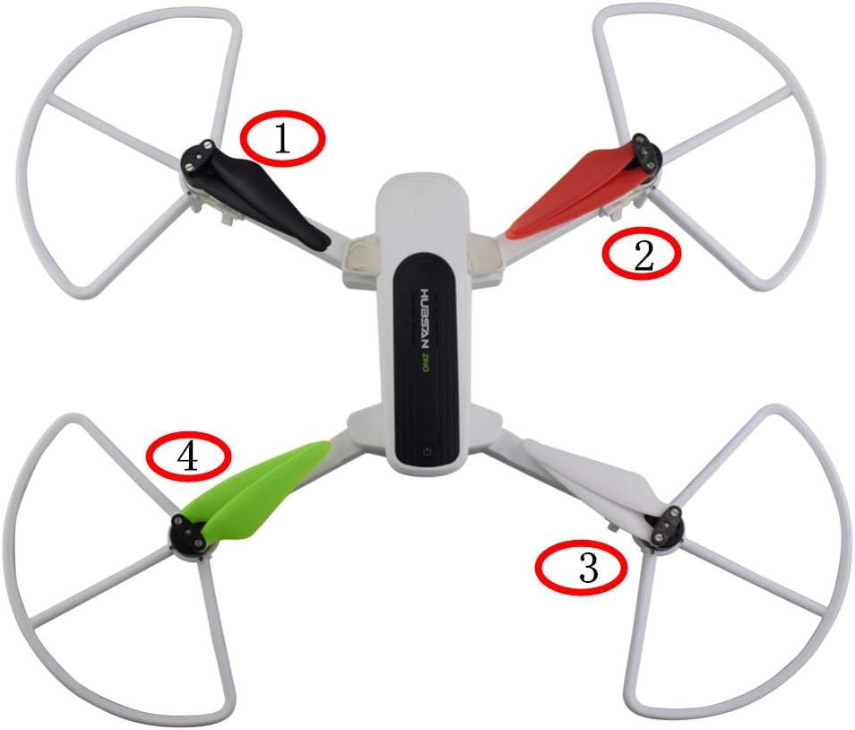 Fytoo Accessories 4PCS Quick Release Protective Cover for Hubsan Zino H117S H117S Zino Pro Aerial Four-axis Aircraft Accessories Remote Control Drone Protection Ring (White)