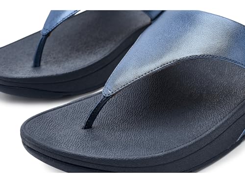Image of FitFlop Womens Lulu Leather Toe Post Sandals