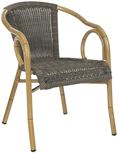 Safavieh Outdoor Living Collection Dagny Wicker Arm Chairs #TOP25
