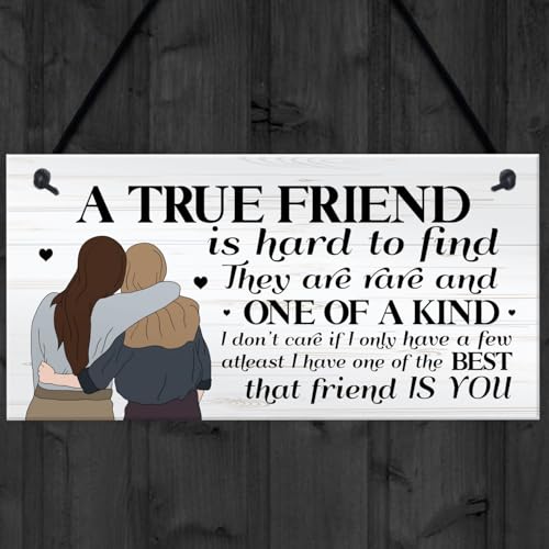 Signs Plaques TRUE FRIEND Friendship Gift For Best Friend Gift For Her House Decor - Afbeelding 5