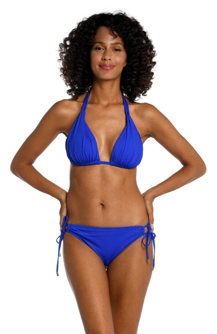 La Blanca Top bikini Kobiety Island Goddess Halter Trójkątny Strój Kąpielowy Top