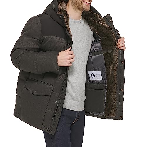 Image of Cole Haan Men's Quilted Flannel Packable Down Parka
