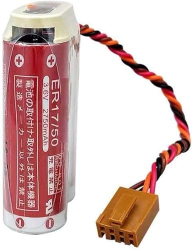 Miniatura 3 de Batería ER17/50 3.6V para Kawasaki Robot MD500N 50750-1018 Batería