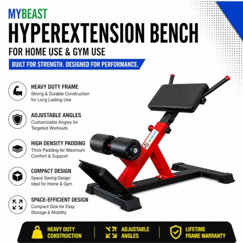 Image of Mybeast Hyperextension Bench For Home And Gym Purpose For Heavy Duty Workout