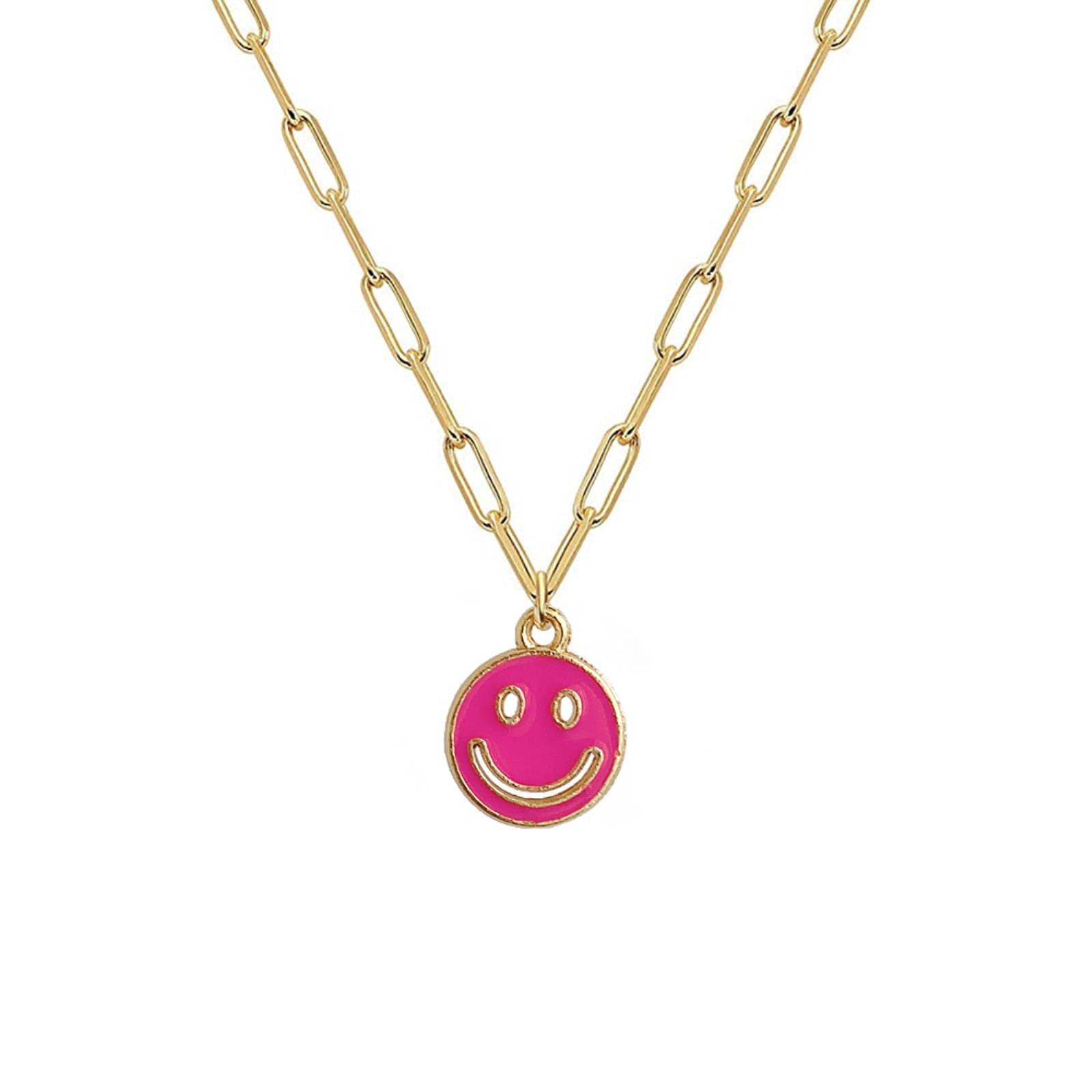 Collier avec Pendentif Long Visage Hip Hop pour Femmes, chaîne en Alliage, Punk, Tendance, Bijoux présents