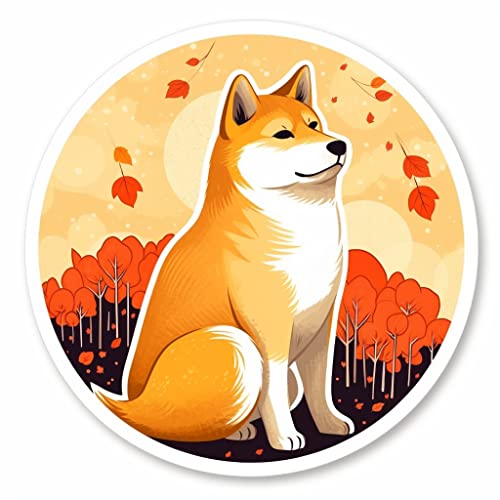 Image of Yoonek Graphics Shiba Inu Dog Vinyl Decal Sticker for Car, Laptop, Tumbler, More. #001645