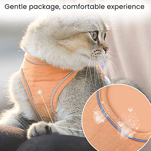 Naroote Conjunto de Coleiras para Gatos, Coletes Refletivos à Prova de Fuga e Coleiras para Caminhad