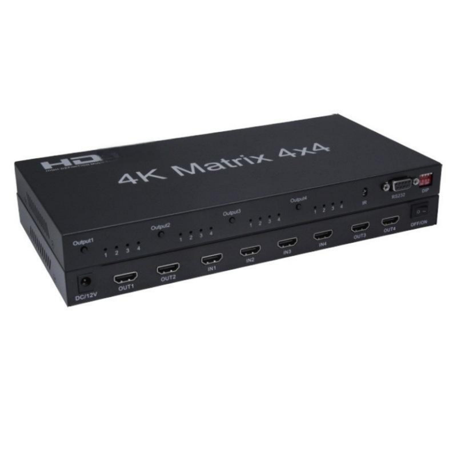 Selettore splitter switcher compatibile HDMI 4K 60Hz Matrix 4X4 2.0 Uso domestico | 4 in 4 out HDCP2.2 EDID RS232 for monitor TV PC