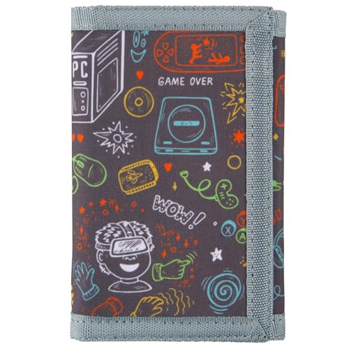 Image of Kids Wallet for Boys Ages 4-12, Video Game Gamer Gaming Boys Wallet, Toddler Wallets with Coin Pocket, Novelty Christmas & Birthday Gift