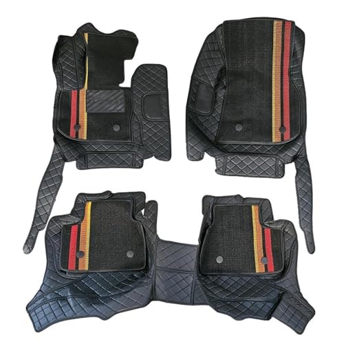Tapis de sol voiture pour BMW Série 6 F13 Gran Coupé double couche noir haut de gamme
