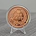 1856 Flying Eagle Cent Design 1 oz Pure .999 Copper Round Collectible Jumbo 39mm Coin in Capsule - COA by Heavenly Metals
