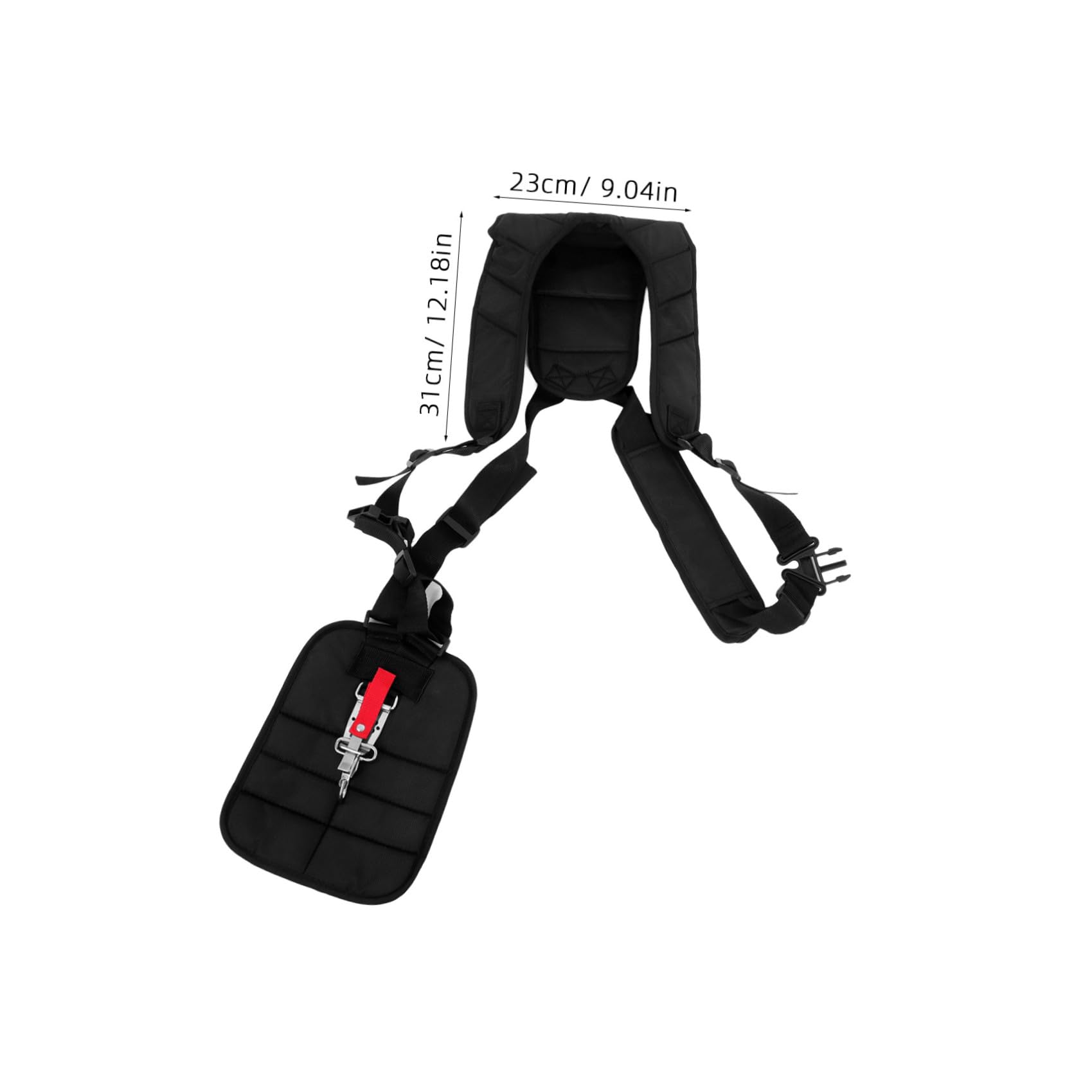 SUPVOX Arnés Doble Acolchado para Desbrozadora de Profesional, Nylon, Ajuste Fácil con Hebilla y Banda de Cintura, para Corte de Césped | Hombreras Suaves, Cinturón Hebilla, Compatible Recortadora y Cortabordes