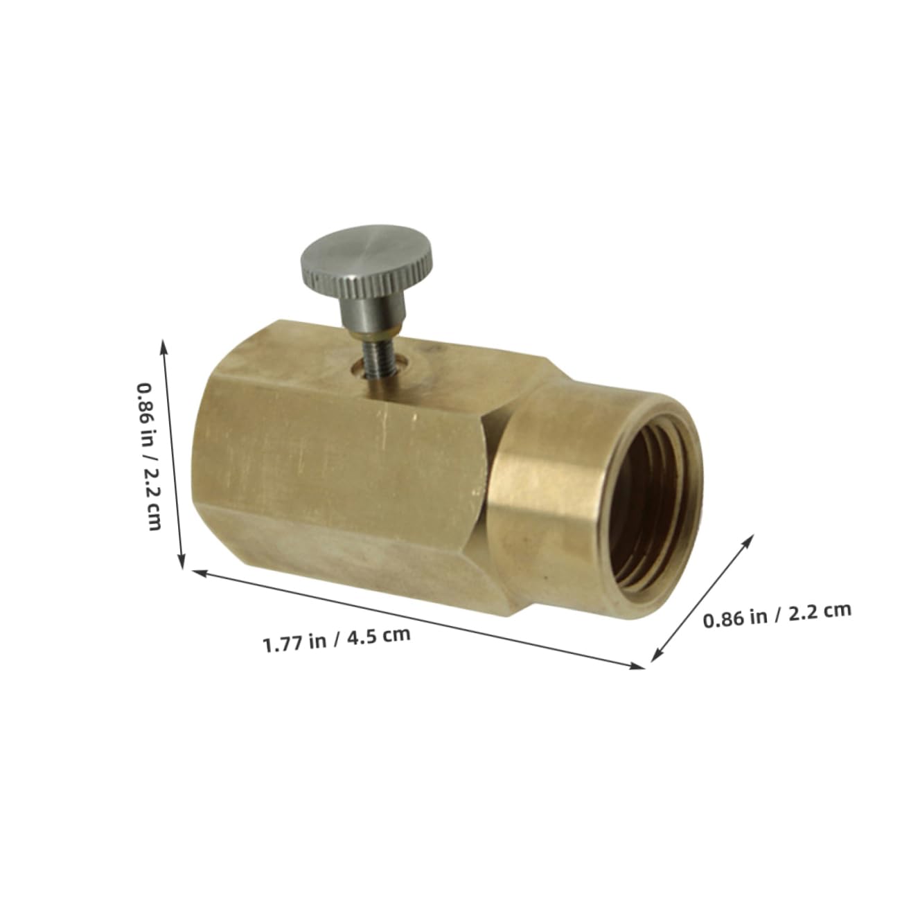 OKUMEYR Flation Valve Connector Tr21-4 to -320 Adapter for Soda Machine Co2 Refill Reusable Random
