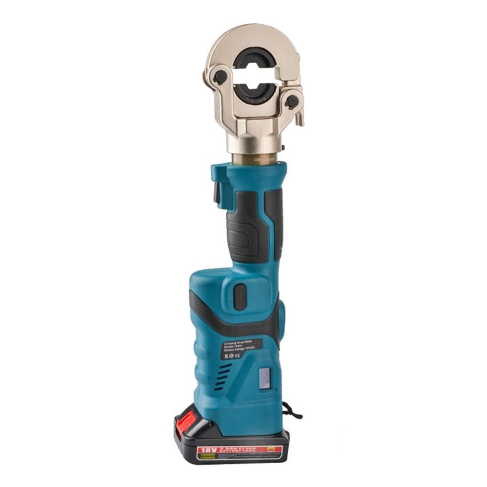 Smtyxs One Color Rechargeable Crimping Pliers Ez-300 Electric Hydraulic Tongs Ez-400 Copper Nose Cable Scissors Secure Crimping(Es-300)