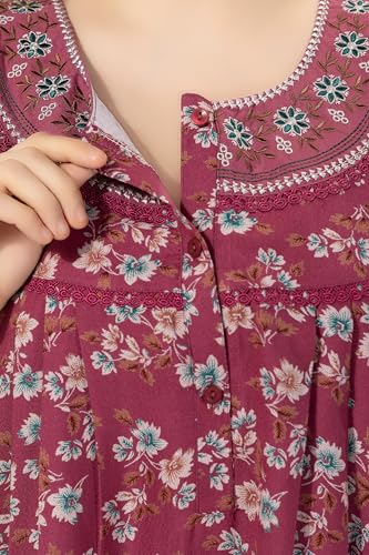 Image of Soulemo Women's Alpine Blended Printed Nighty 1635