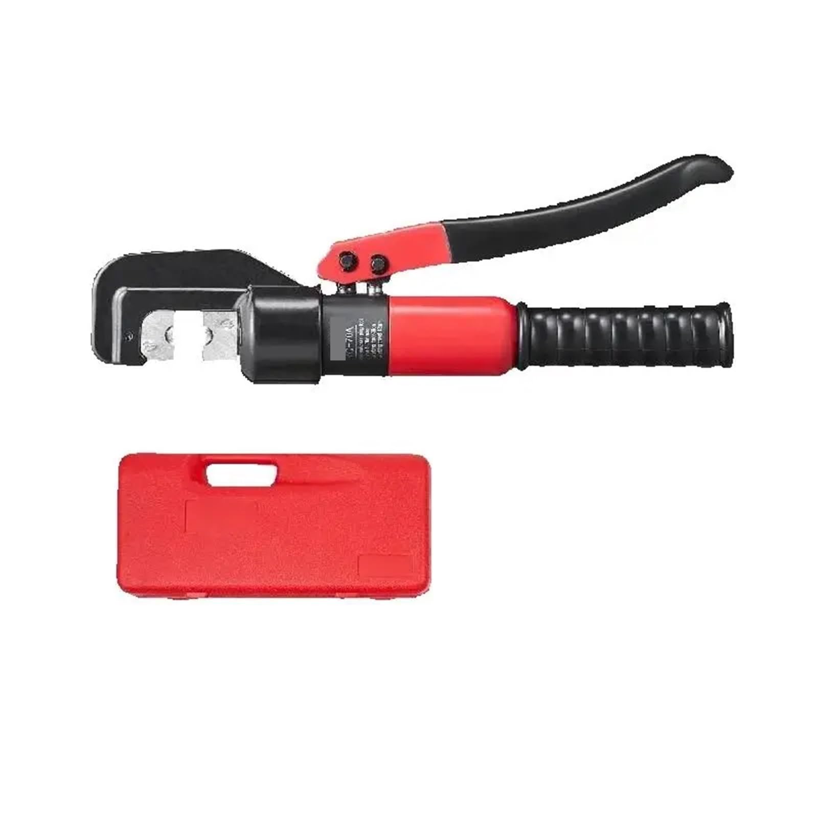 Bnvewr One Color Hydraulic Crimping Tool, Awg12-2/0 Crimping Tool Copper And Aluminum Terminal Battery Lug Hydraulic Crimper,With A Cutting Pliers, Gloves