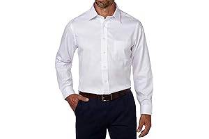 Kirkland Signature Men’s 100% Cotton Tailored Fit Dress Shirt: Impeccable Style, Exceptional Comfort