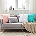MIULEE 3D Decorative Romantic Valentines Stereo Chiffon Rose Flower Throw Pillow Cover Solid Pillowcase for Girl Women Wedding Sofa Bedroom Car Decor 12x20 Inch 30x50cm Grey