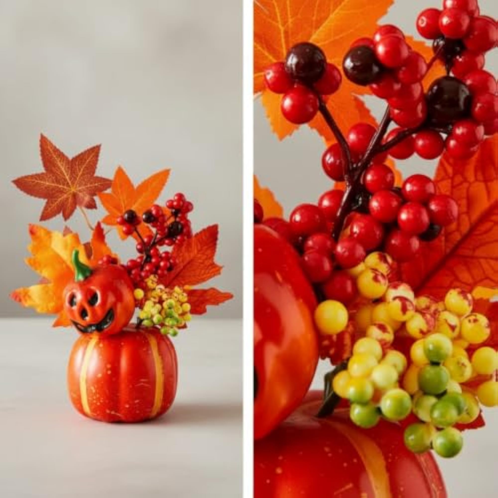 Autumnal Pumpkin Arrangement for Fall Centerpiece