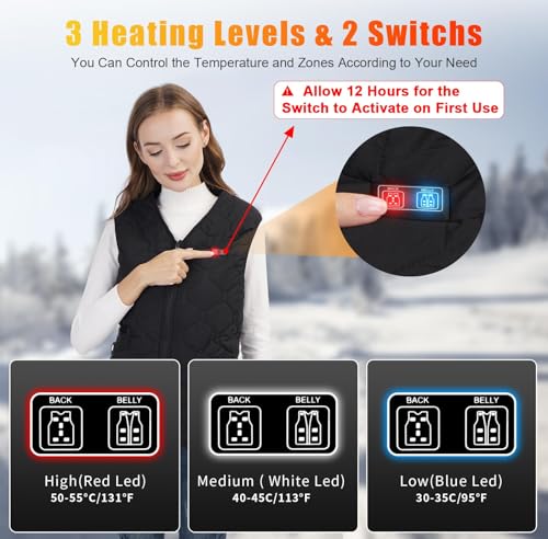 Rrtizan Men's Lightweight Heated Vest with Battery Pack 2025 outdoor winter electric jacket clothing3