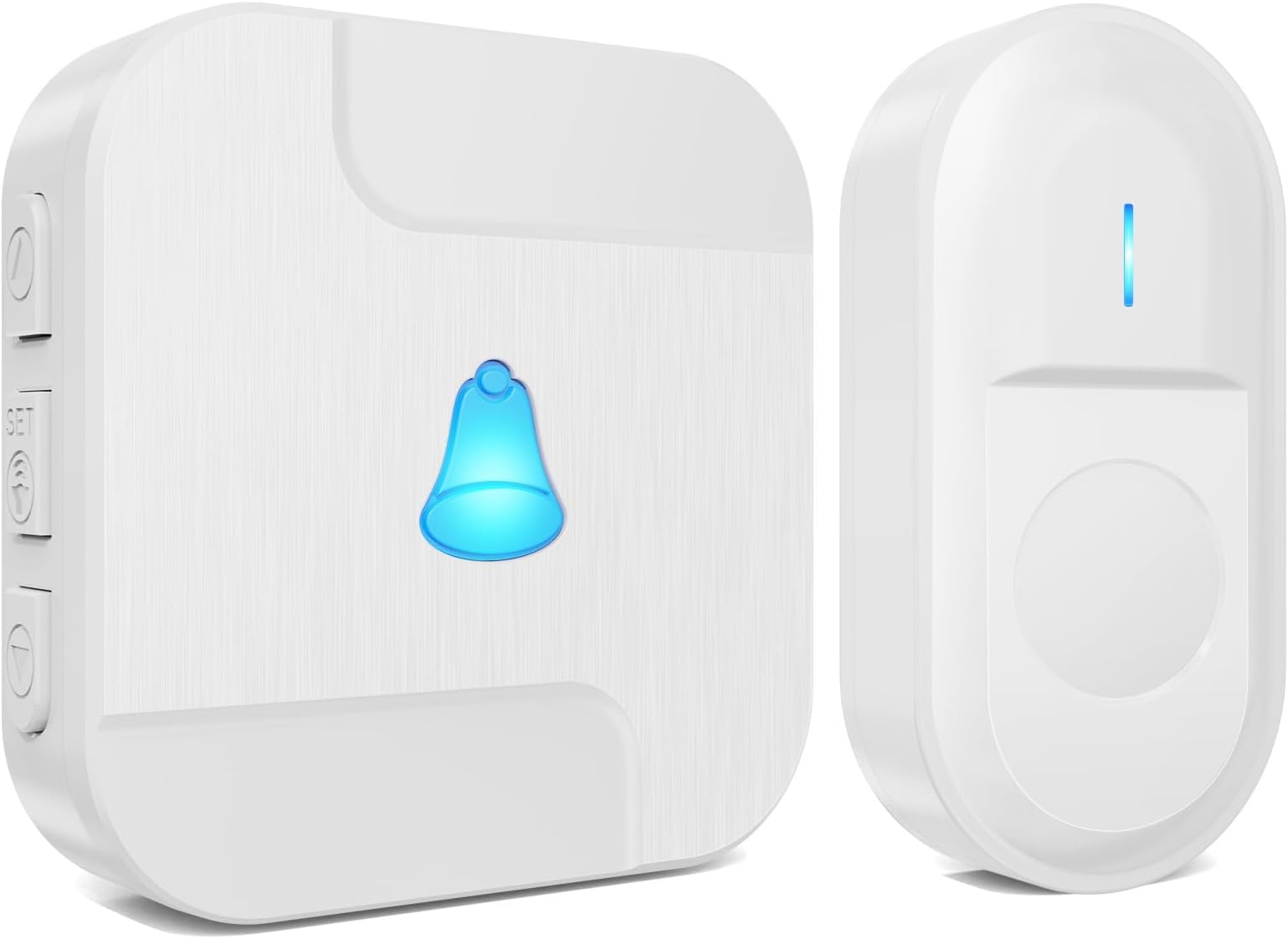TECKNET Ini Wireless Doorbell, Battery Operated Doorbell With RGB Light, IP66 Waterproof USB - View #9