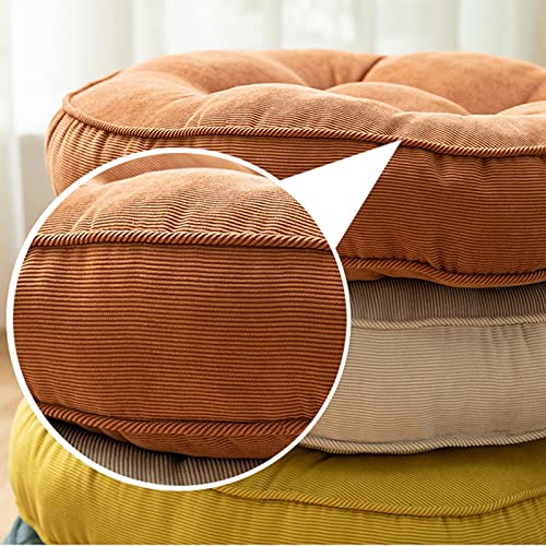 Meditation Cushions Round Thicken Chair Cushions Large Floor Cushions Comfortable Adults Yoga Cushion For Sitting And Kneeling On Floor For Patio Living Room Balcony (Color : 9, Size : 55X55Cm) #TOP5
