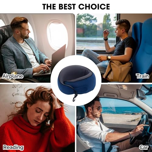 Almohada de viaje ergonómica con soporte 360 grados miniatura 7