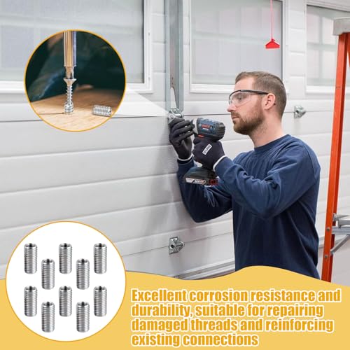 10 Stück Gewindehülsen M10 auf M8 – Präzisionsgewindehülsen, hochtemperaturbeständig, vibrationssicher, ideal für Maschinenbau und Industrieanwendungen, einfach zu warten, Multifunktional