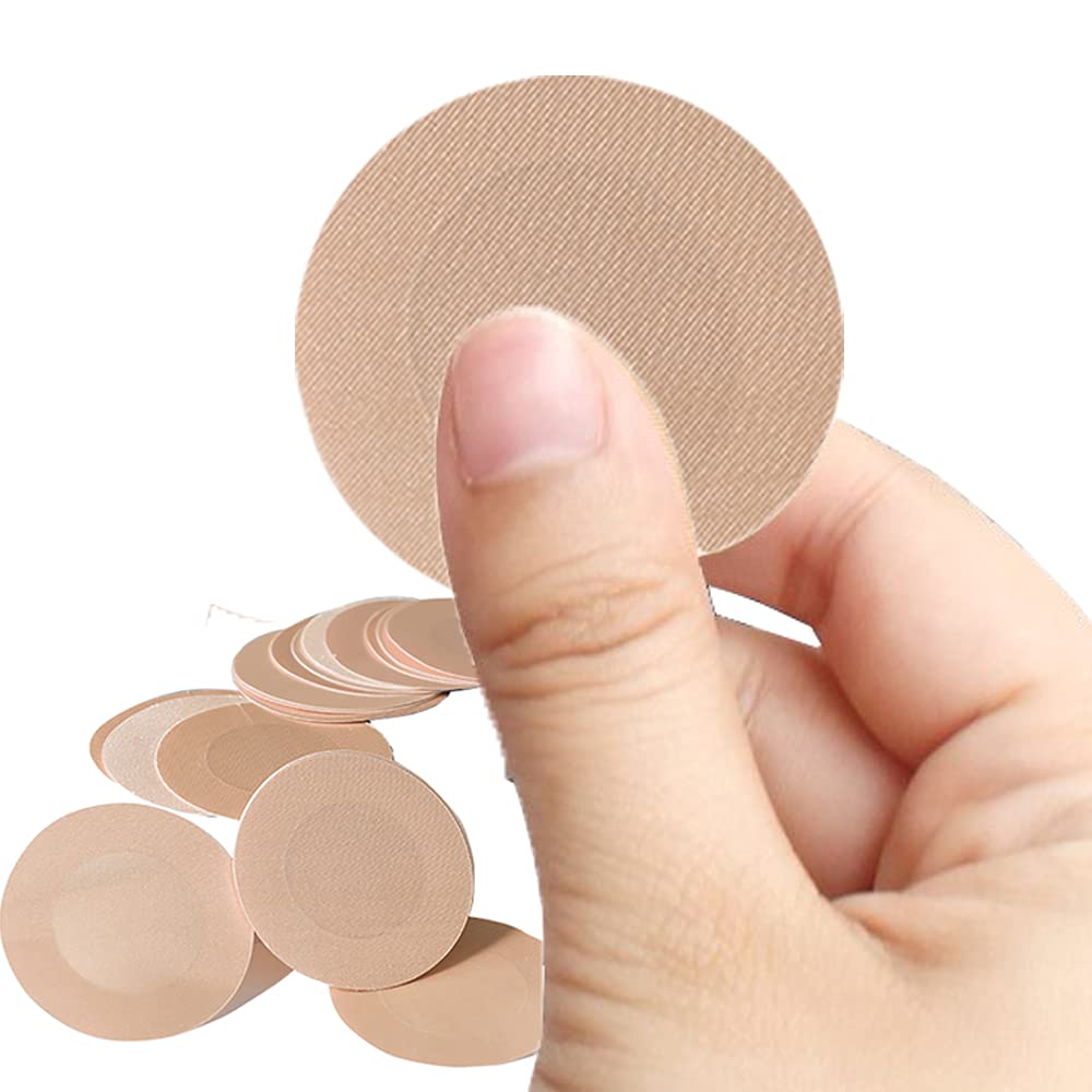 2 Paia Di Capezzoli Adesivi Invisibili In Silicone, Riutilizzabili, Ipoallergenici, Con Custodia, Diametro 8 Cm, Colore Champagne