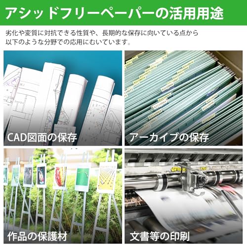 BBEST 普通紙ロール アシッドフリー A2サイズ 2本