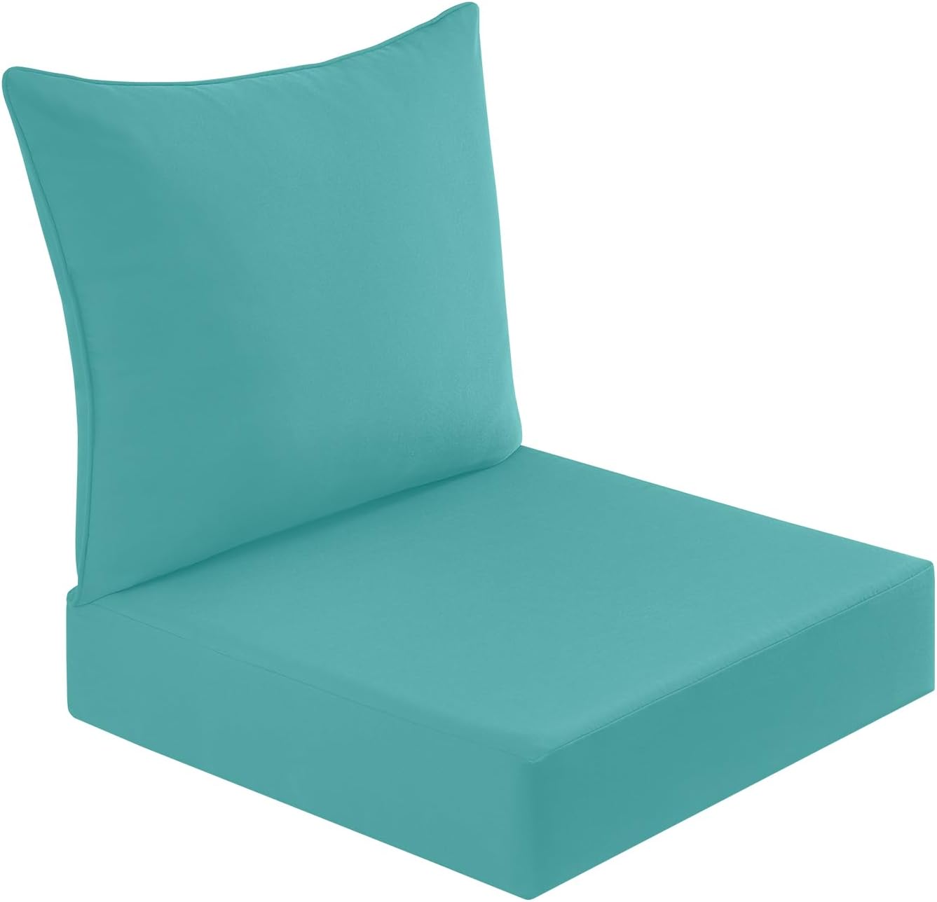 downluxe Outdoor Deep Seat Cushions Set, Waterproof Memory