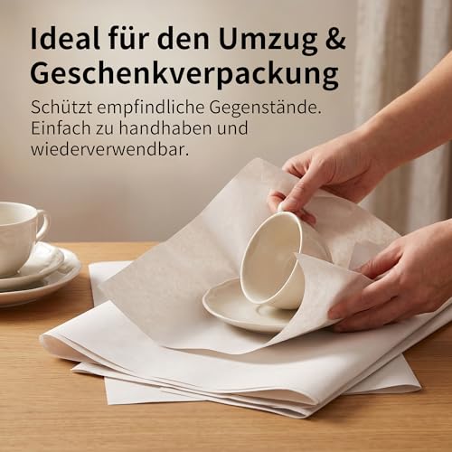 JIAYUET 200 Blatt 40x70 cm Packpapier Umzug, 42 g/m² Papier, Wiederverwendbar Einpackpapier, Zeitungspapier für Umzug, Verpackung und Kunsthandwerk