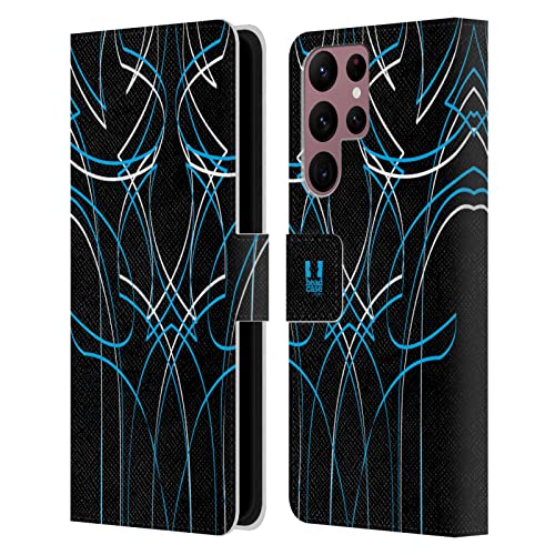 Étui S22 Ultra 5G avec porte-cartes et support vidéo bleu