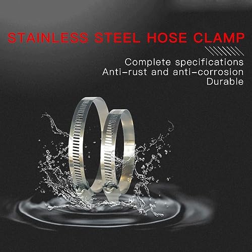 Abrazaderas para mangueras ajustables 13-19mm juego de acero inoxidable de 5 piezas 6