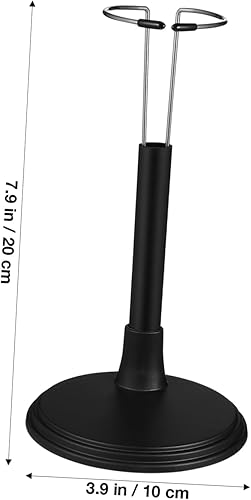 Miniatura 2 de Toyvian 2 soportes ajustables para muñecas, soporte de exhibición de figuras de acción negro, soportes organizadores de muñecas, soportes de