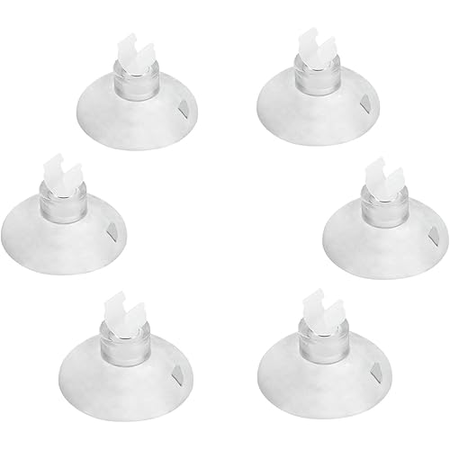 Pawfly Aquarium Suction Cup Clips for Standard 3/16" ID Airline Tubing Clear Air Hose Holder Clamp Accessories for Fish Tank Aeration Setup, 20 Pack