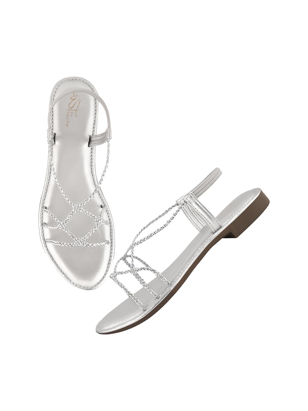 TRYME Casual and Classy Flat Sandals Fashionable Ethnic Flat Sandals Light Weight Comfortable & Trendy for Girls & Women (B0CDGH8ZQ3) Amazon Price History, Amazon Price Tracker