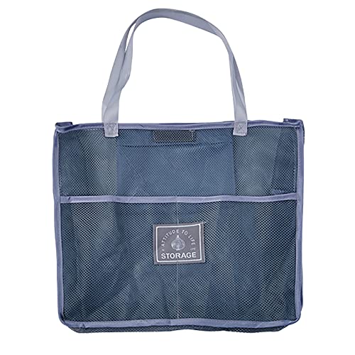 JAXICH Sac de de Fruits et légumes de ménage Sac fourre-Tout Pliable Sac fourre-Tout réutilisable Sac fourre-Tout de Stockage de Recyclage Plat en Verre avec Couvercle Microonde (Grey, One Size)