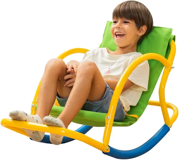 PLATPORTS Kids' Recliners - Living Room Chairs - Sensory Autism Spinning Chair - Rocking Seesaw Chair for Kids - Sensory Seat for Toddlers 3-5