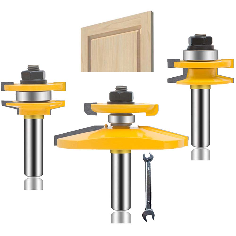 Woodworking Ogee Rail And Stile Bits OLETBE 1/2-Inch Shank Router Bit ...